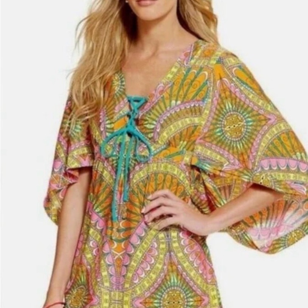 Trina Turk Multicolor Patterned Top